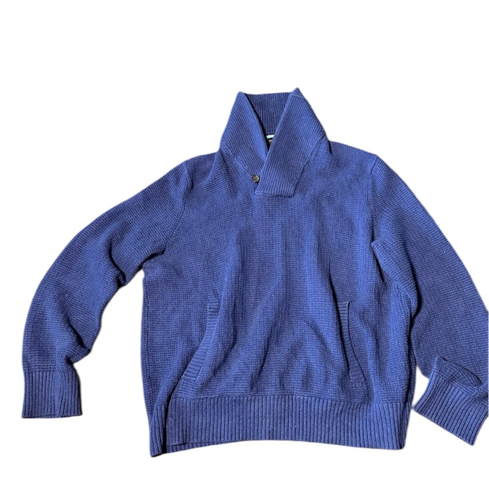 Banana Republic Men's Turtleneck Sweater in Deep Blue